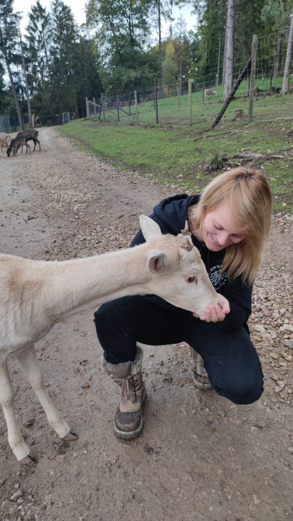 Tierfreundschaft im Wildpark Hellenthal erleben.