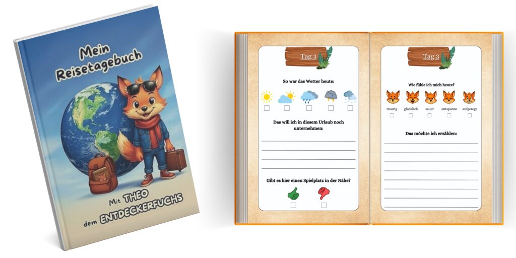 Reisetagebuch für Kinder mit Theo