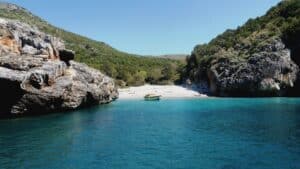 Cala Fortuna Bucht auf der Wanderung zur Cala Bianca