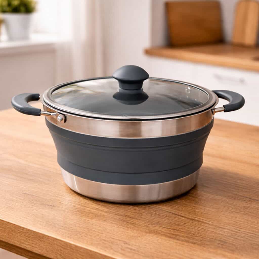 Faltbarer Topf für Campingurlaube