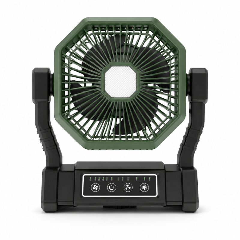 Kompakter Ventilator mit LED-Lampe