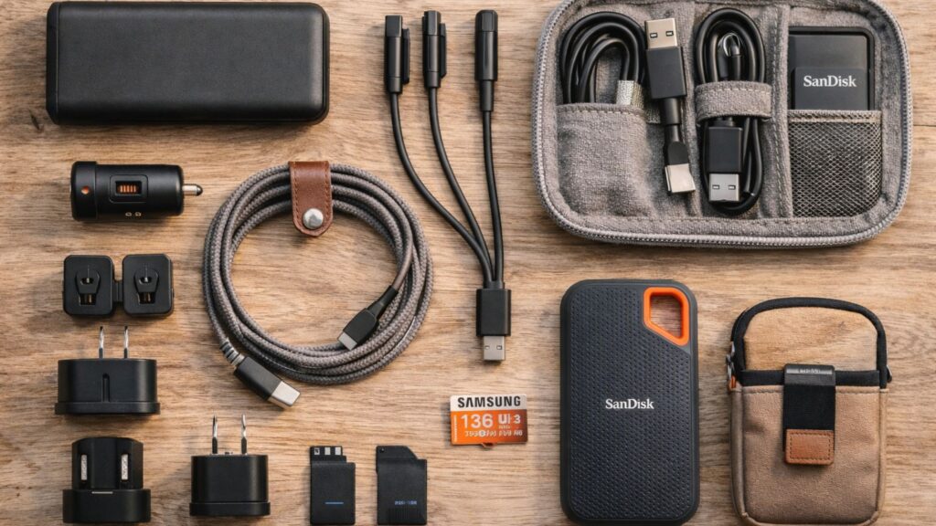 Reise Zubehör Technik – Powerbank, Kabel, Adapter und SSD für unterwegs. Welches Equipment für Reisen