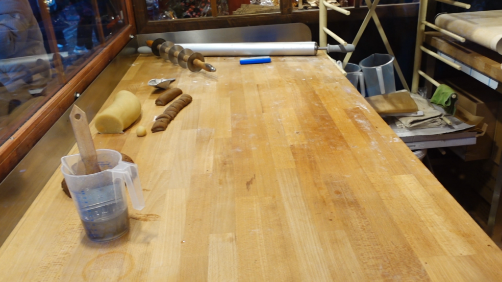 Printenherstellung auf dem Aachenr Weihnachtsmarkt
