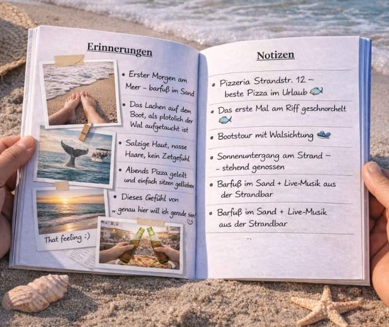 Reisetagebücher zum Ausfüllen – Erinnerungen festhalten statt vergessen reisetagebuch erinnerungen notizen urlaub kinder Reisetagebuch zum ausfüllen mit bilder einkleben und gedanken festhalten