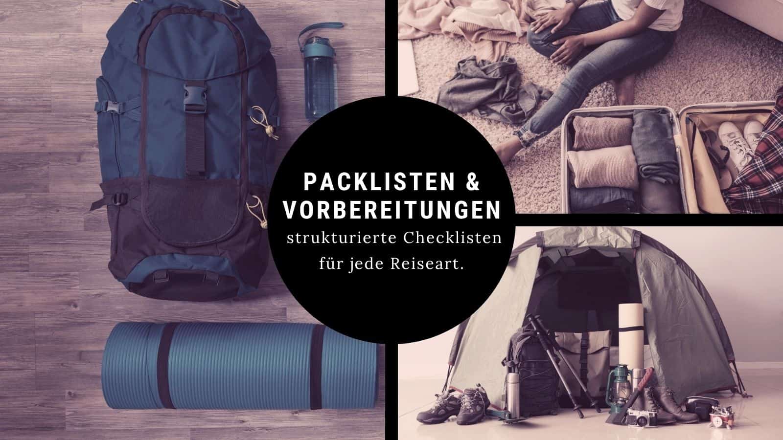 Packlisten für den Urlaub – praktische Reise-Checkliste mit Kleidung, Dokumenten und wichtigen Must-Haves