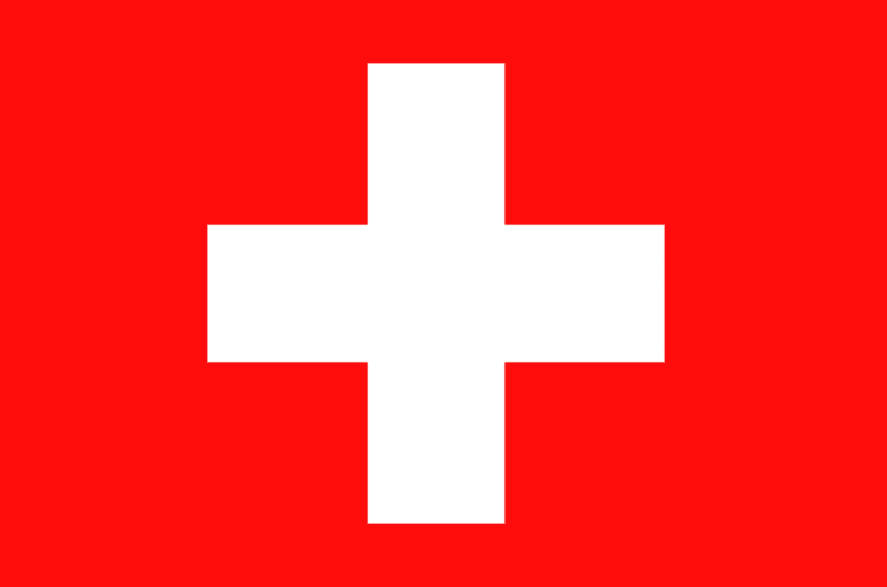 Reiseziele entdecken – unsere Reisen & Tipps & Inspiration urlaub in der schweiz Schweizer Flagge auf rotem Hintergrund