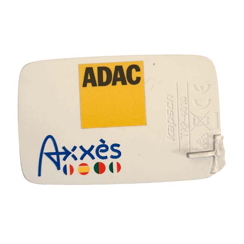 ADAC Mautbox mit Axxès-Logo. Maut in Italien