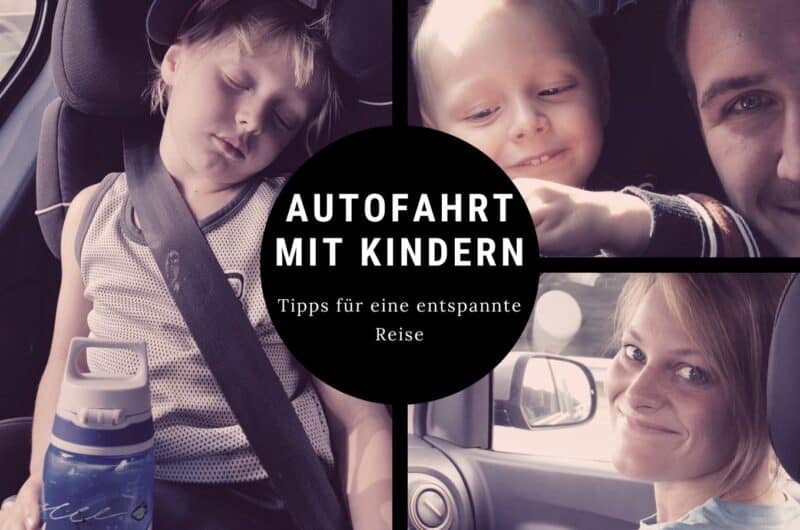 Familie auf entspannter Autofahrt