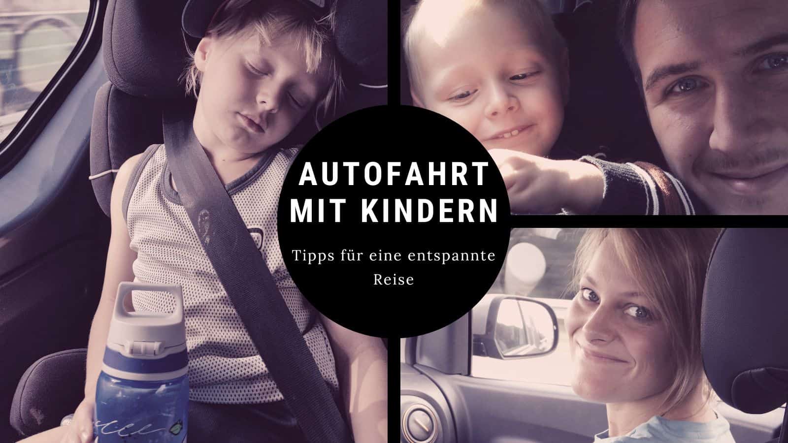 Familie auf entspannter Autofahrt