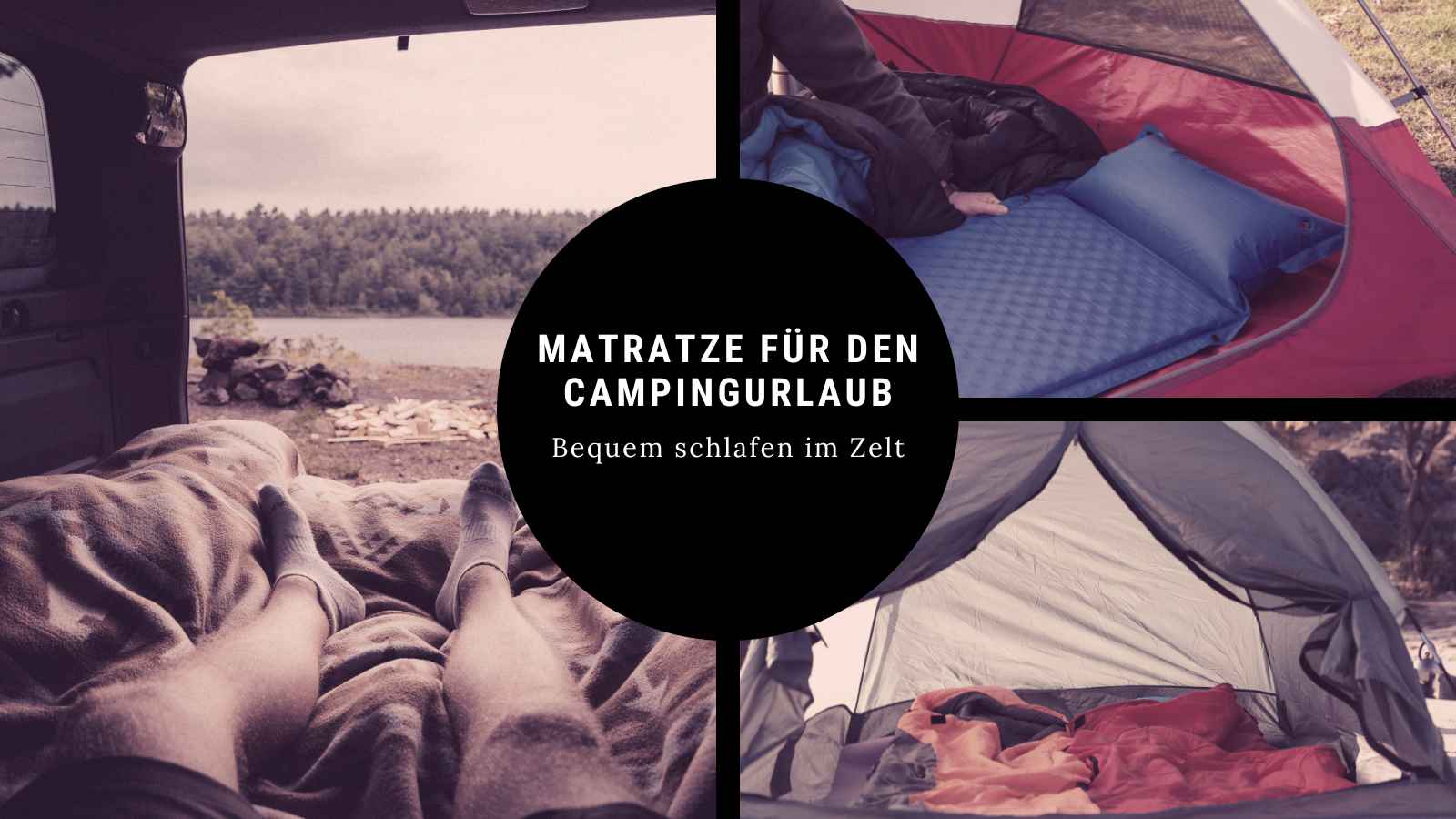 Matratze für den Campingurlaub